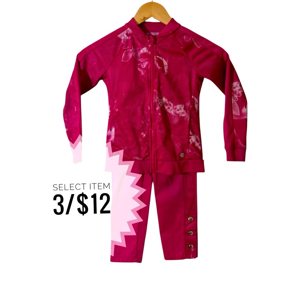 Girl Avis Bomber Jacket Track Suit Set Size XS